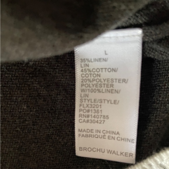 NWT Brochu Walker The Loreen Looker Layered Tank Dark Ash Combo Size Large - Picture 11 of 12